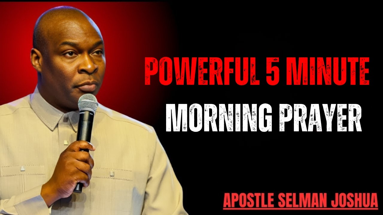 COVER YOUR DAY WITH THE BLOOD | Powerful 5 Minute Morning PrayApostle Joshua Selman | Reign & Glory
