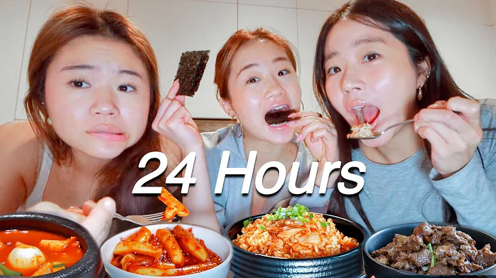 Eating ONLY HOMEMADE KOREAN FOOD for 24 Hours!! thumbnail