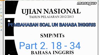 Pembahasan soal un bahasa inggris ...