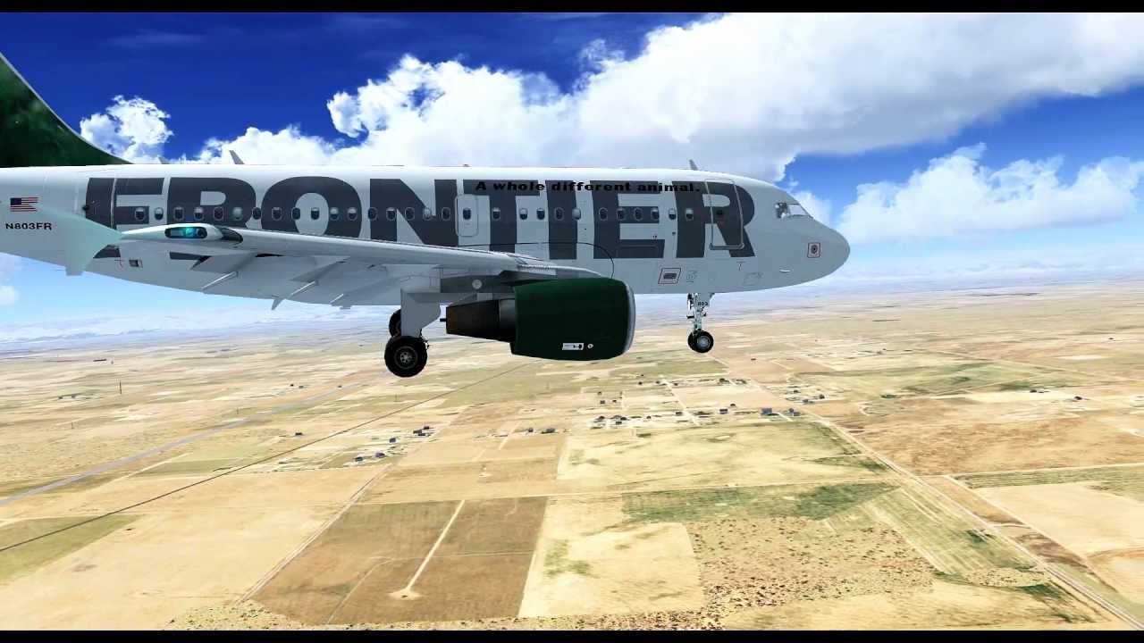 JustFlight Airbus A318 Landing at Denver | FSX HD