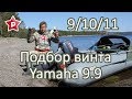 Подбор винта Yamaha 9.9 / Шаг 9, 10, 11 / РС-380 + 300 кг