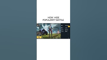 HOW HIDE POPULARITY BATTLE BGMI/PUBG #gaming