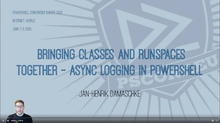 Classes & runspaces together - Async logging in Po...