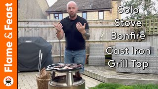 Solo Stove Bonfire  First Cook On Cast Iron Grill Top