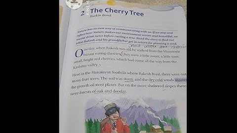 class 7 English (Communicate with Cambridge) chapter-2 The Cherry Tree.