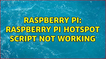 Raspberry Pi: raspberry pi hotspot script not working (2 Solutions!!)