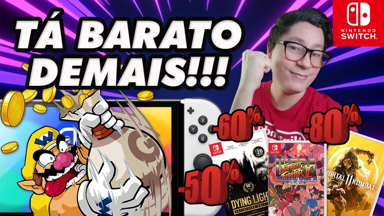 Pague Barato e Jogue Muito - Jogos Com o Melhor Custo x Benefício no Nintendo  Switch #NintendoBarato 