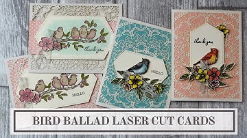 Stampin Up Bird Ballad Laser Cut Cards (4 Simple Ideas and Tips)