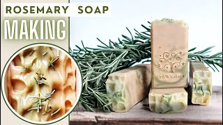 ROSEMARY SOAP | Fresh herb oil infusion | Cold Process Soap making