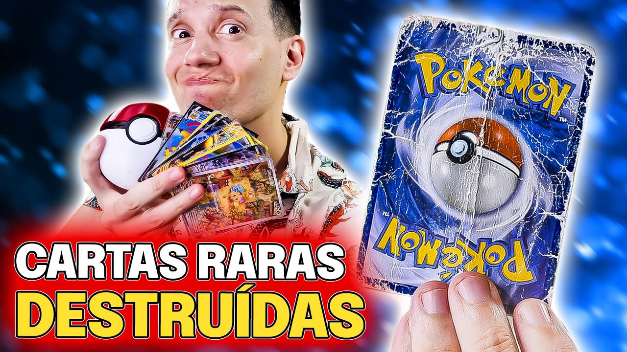 RECEBIDOS! GANHEI CARTA RARAS e UMA DESTRUIDA | CAPITÃO HUNTER CARTAS POKEMON TCG