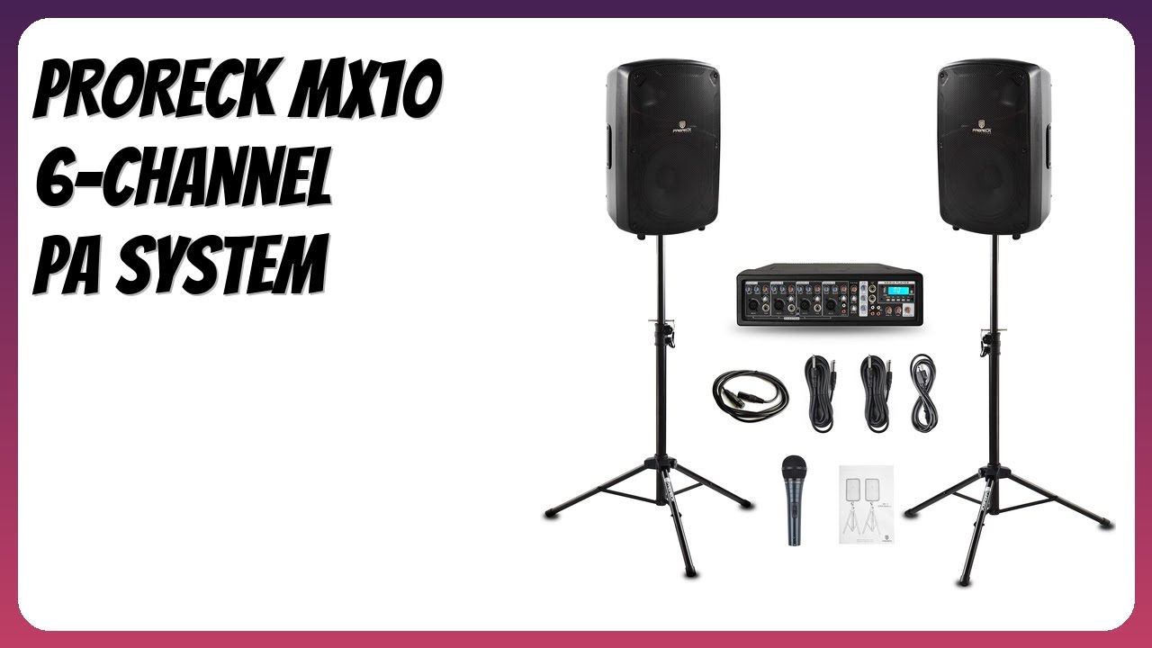 REVIEW (2025): PRORECK MX10 6-channel PA System. Features