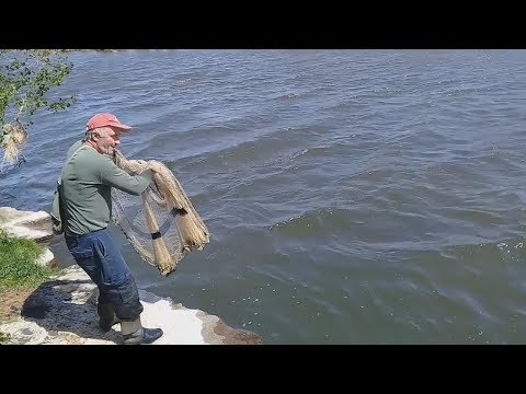 თევზაობა სასროლი ბადით | sasroli badit tevzaoba