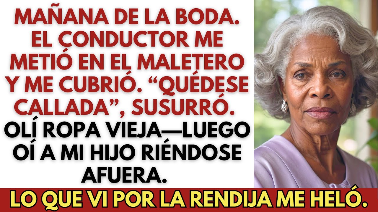 Una manta sobre mi cara. El maletero se cerró de golpe. Luego oí la voz de mi hijo.