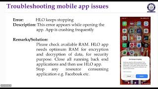 Mobile troubleshooting