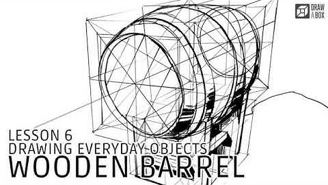 Drawabox Lesson 6: Wooden Barrel Demo