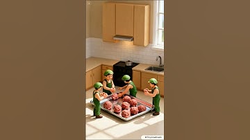 [AI]miniature ai tiny worker making Indonesian food bakso #miniature #tinyworkers #animation #fyp