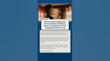 BIKIN HERAN ! Hamish Daud Ungkap Sisi Introvert Raisa, Namun Ia Nyaman Curhat di depan 50 Ribu Orang