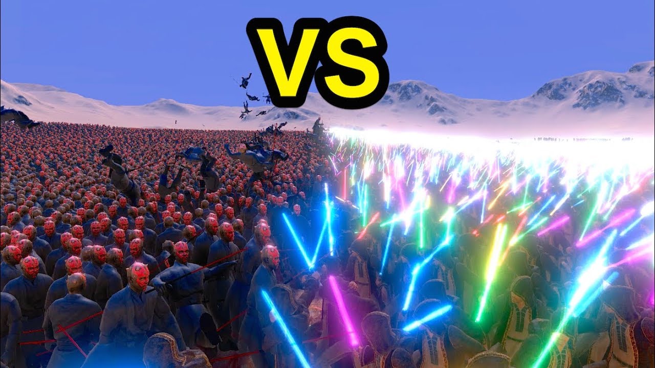 ダースモール人 Vs ジェダイ人 スターウォーズ夢のバトルが映画並みの迫力すごいw Ultimate Epic Battle Simulator 実況 Youtube