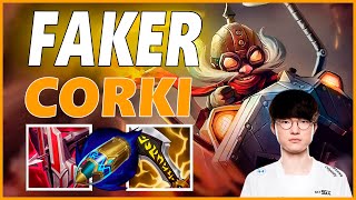 ⚡FAKER CORKI MID GAMEPLAY⚡SEASON 12 LEAGUE OF LEGENDS