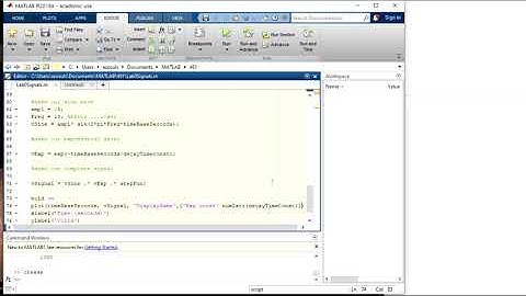 Synthesize an exponentially damped sine wave with MATLAB