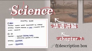 KSSM SCIENCE FORM 4 CHAPTER  7 ：BODY COORDINATION [ 华语讲解 ]