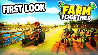 FIRST LOOK: BEST NEW MULTIPLAYER FARM | Stardew Valley + Eco | Farm Together Multiplayer Gameplay