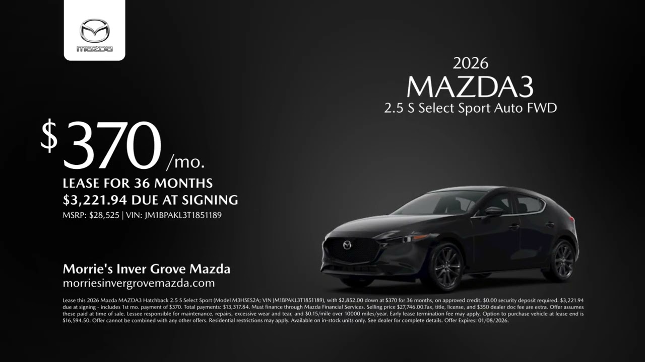 Mazda Mazda3 01/04/2026 6704173