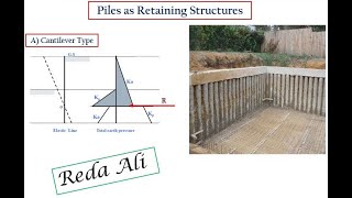 Part(1) Piles as Retaining Structures    (تصميم الخوازيق الساندة ( الجزء الأول