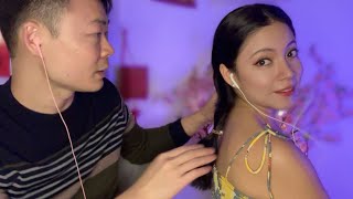 ASMR Cute Boyfriend Styles My Hair | Brushing sounds, Pampering & Soft-spoken screenshot 3