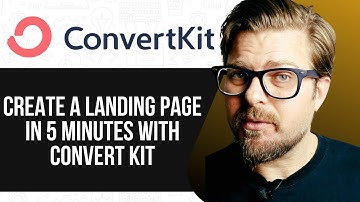 CREATE A LANDING PAGE IN 5 MINUTES WITH CONVERT KIT (WORKING) 2025!
