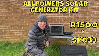 ALLPOWERS SOLAR GENERATOR KIT 1800w (R1500+ sp033 200w solar panel