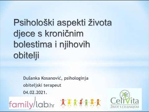 1. radionica - Psihološko savjetovalište za roditelje djece oboljele od celijakije - 04.02.2021.