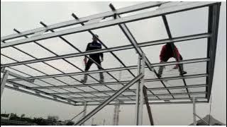 kanopi baja ringan solartuff di lantai 3, di jamin kuat gaiss
