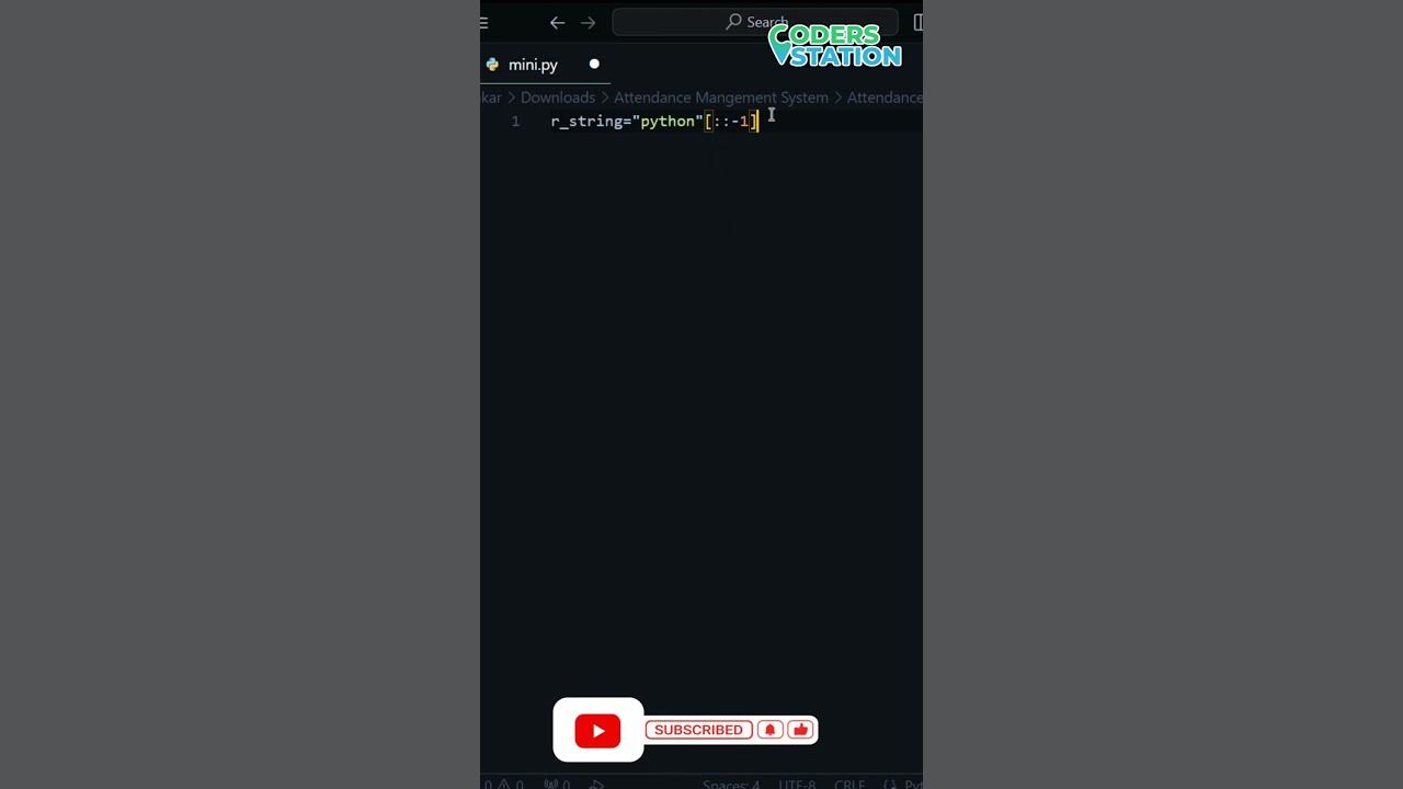 String reversal made simple one line python hack python 