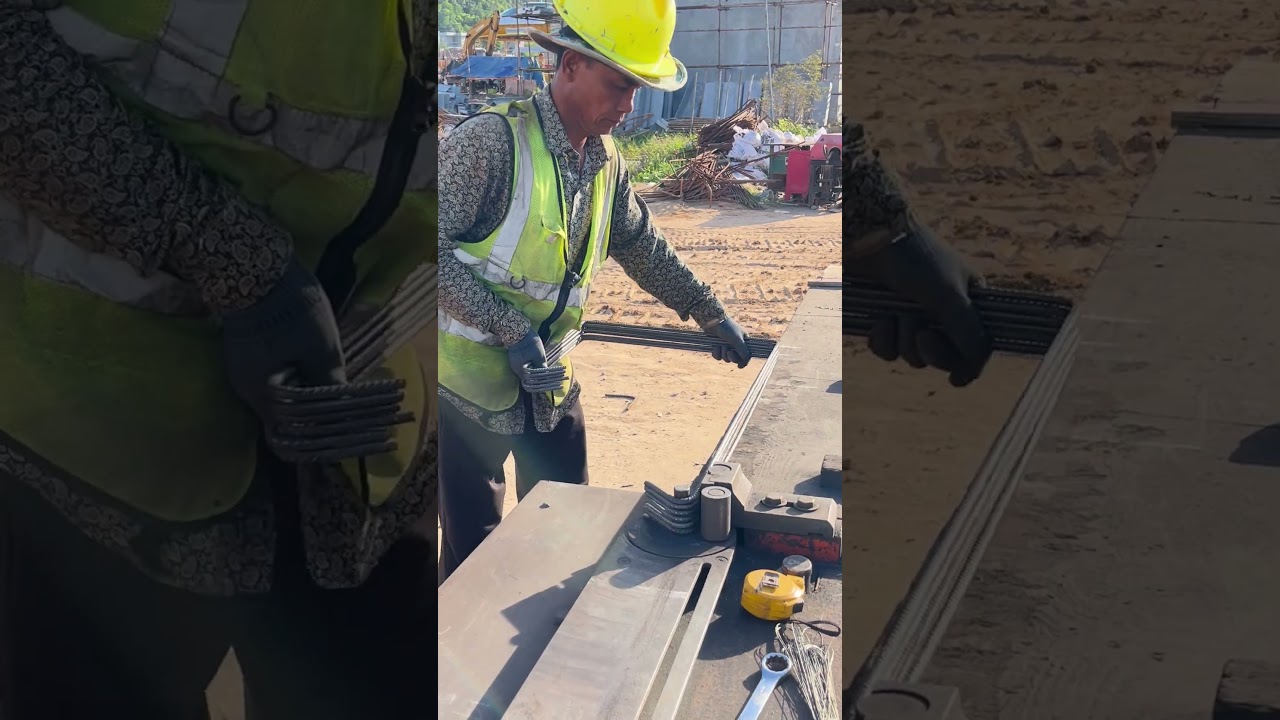 Rebar fabricating using modern machine 