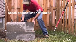In this tutorial, we review the steps needed to make a simple concrete block platform for your rain barrel or rain tank. This assumes 