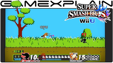 Smash Bros Wii U: Duck Hunt Stage (1080p 60fps Gameplay)