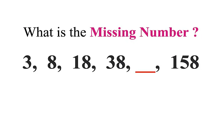 3, 8, 18, 38, ?? , 158 || Find The Missing Number