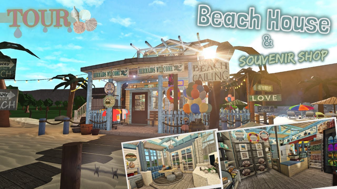 Beach House Souvenir Shop Gift Shop Tour Bloxburg Roblox Youtube - roblox bloxburg beach house tour