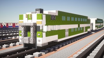 Minecraft GO Transit Bombardier Bi-Level Coach Tutorial
