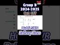 Hubli Railway Zone Cut-off ! rrb group d hubli zone cut off 2025