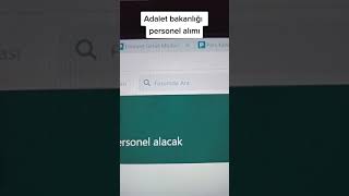 Adalet bakanlığı 25 personel alımı yapacak #shorts