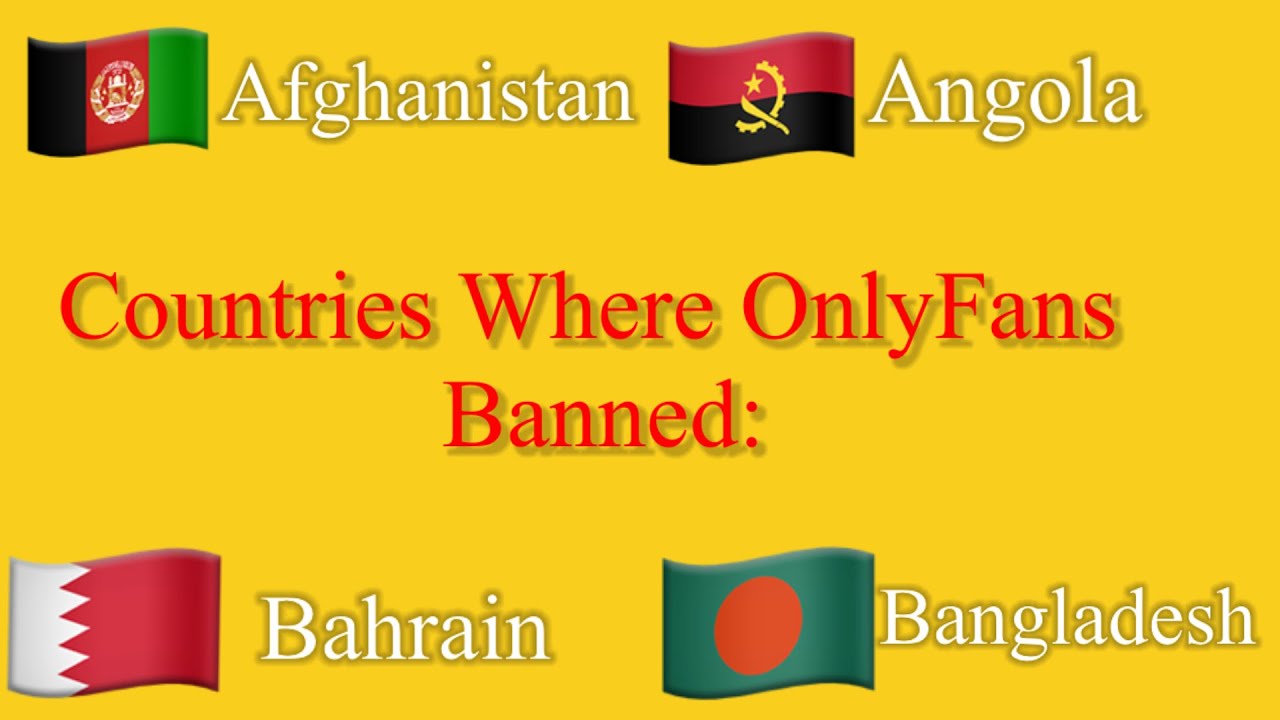 Countries where OnlyFans Banned - YouTube