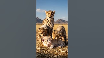 A Crying Kitten in the Desert — Comforted by Gentle Hands and Warm Hugs