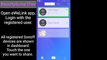 How to share Sonoff devices between eWeLink 