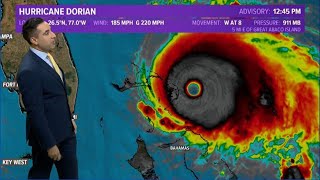 Dorian becomes extreme Category 5 hurricane. Where is Dorian going next?