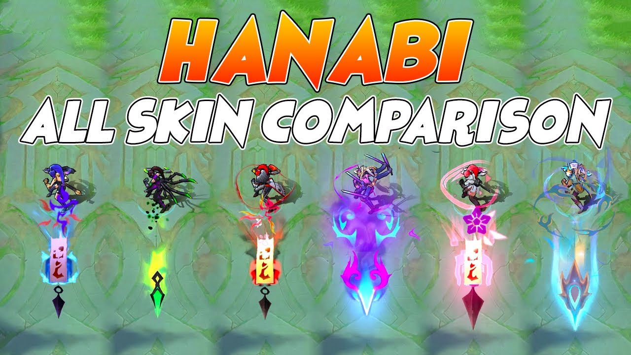 Hanabi All Skin MLBB Comparison 2022 Edition
