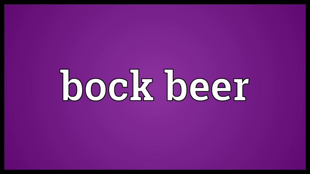 Bock beer Meaning YouTube