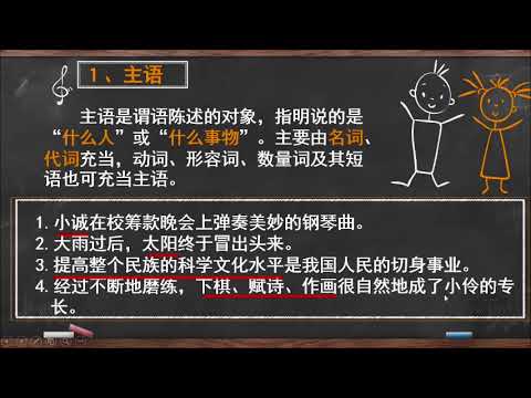 句子成分主谓宾Part2