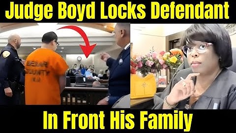 Judge Boyd Locks Defendant Up in Front of His Entire Family #judgeboyd #courtroomdrama #courtcase